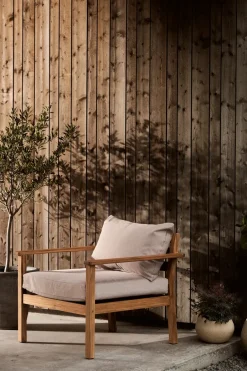 1898 Butacas Y Sillones De Exterior|Sillas De Exterior<Butaca Lounge Stockaryd, Teak Beige