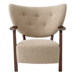 &Tradition Sillones Y Reposapiés<Butaca Lounge Wulff Lounge Chair ATD2, nogal aceitado-Karakorum Beige