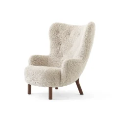 &Tradition Butaca Petra VB3 High, Nogal aceitado-Sheepskin Moonlight Blanco Outlet