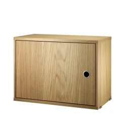 String Estanterias String|Vitrinas Y Gabinetes<Cabinet con puerta batiente , Roble, 58x30 cm Beige