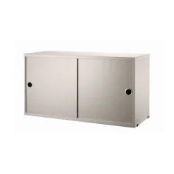 String Cabinet con puertas correderas , , 78x30 cm Beige Hot