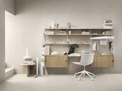 String Estanterias String|Vitrinas Y Gabinetes<Cabinet con puertas correderas , Roble, 78x30 cm Beige