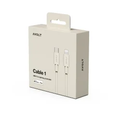 Avolt Otros Accesorios De Iluminación<Cable 1 USB C a Lightning cable de carga 2m, Nomad Sand Beige