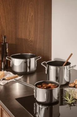 Eva Solo Cacerolas<Cacerola cerámica Eva Trio Stainless Steel Slip-Let, 1,1 L PlateadoNegro