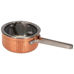 Vargen & Thor Cacerola con tapa Mjölner hamrad cobre, Vera, 1,6 L Color doradoPlateado Clearance
