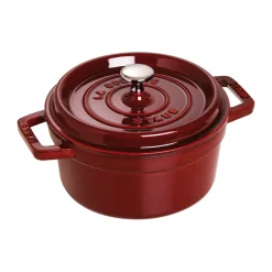 STAUB Cacerola de hierro fundido La Cocotte redonda 2,6 L, granadina Rojo