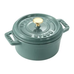 STAUB Ollas De Hierro Fundido<Cacerola de hierro fundido La Cocotte redonda 0,25 L, Madera de eucalipto Verde
