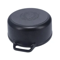Victoria Cacerola de hierro fundido Ø26 cm, 5,7 l Negro Discount