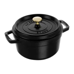 STAUB Cacerola de hierro fundido La Cocotte redonda 2.2 L, Negro Online