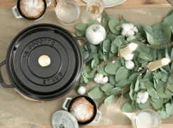 STAUB Cacerola de hierro fundido La Cocotte redonda 2.2 L, Negro Online