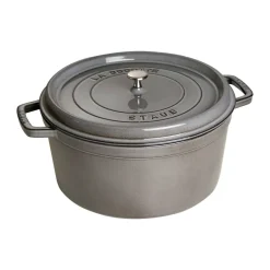 STAUB Ollas De Hierro Fundido|Ollas<Cacerola de hierro fundido La Cocotte redonda 8,4 L, grafito Gris