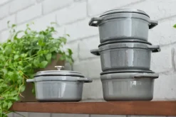 STAUB Cacerola de hierro fundido La Cocotte redonda 0,8 L, grafito Gris Sale