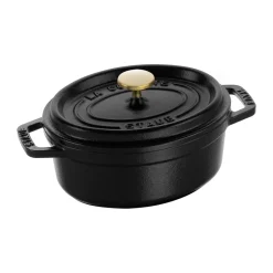 STAUB Ollas De Hierro Fundido<Cacerola de hierro fundido La Cocotte oval 0,6 L, Negro