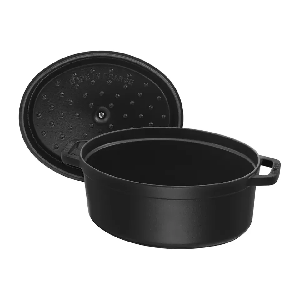 STAUB Ollas De Hierro Fundido<Cacerola de hierro fundido La Cocotte oval 0,6 L, Negro