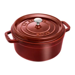 STAUB Cacerola de hierro fundido La Cocotte redonda 3,8 L, granadina Rojo Online