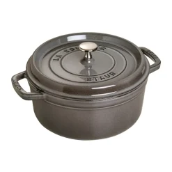 STAUB Cacerola de hierro fundido La Cocotte redonda 1,7 L, grafito Gris Outlet