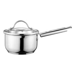 Dorre Cacerola de salsas con tapa de vidrio Kosmo 18 cm, acero inoxidable Plateado Clearance