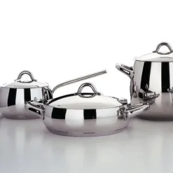 Alessi Cacerolas<Cacerola Mami, acero inoxidable, 1 L Plateado