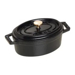 STAUB Ollas De Hierro Fundido<Cacerola mini La Cocotte oval de hierro fundido 0,25 L, Negro
