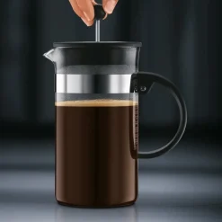 Bodum Cafetera de émbolo Bistro Nouveau, 3 tazas PlateadoNegro Clearance
