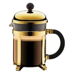 Bodum Cafetera de émbolo Chambord dorada, 4 tazas Color dorado New
