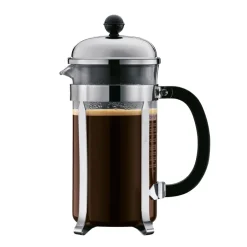 Bodum Cafetera de émbolo Chambord, 8 tazas Plateado Outlet