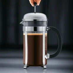 Bodum Cafetera de émbolo Chambord, 8 tazas Plateado Outlet