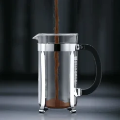 Bodum Cafetera de émbolo Chambord, 8 tazas Plateado Outlet