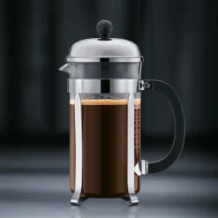 Bodum Cafetera de émbolo Chambord, 8 tazas Plateado Outlet
