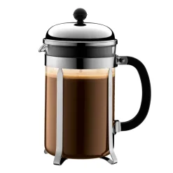 Bodum Cafetera de émbolo Chambord, 12 tazas Plateado Discount