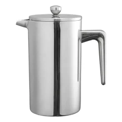 Heirol Cafeteras Y Cafeteras De Émbolo<Cafetera de émbolo acero inoxidable, 1 L, 8 tazas Plateado