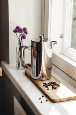 Heirol Cafeteras Y Cafeteras De Émbolo<Cafetera de émbolo acero inoxidable, 1 L, 8 tazas Plateado
