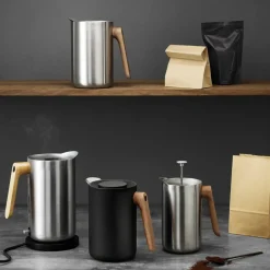 Eva Solo Cafetera de émbolo y termo Nordic Kitchen RS, 1 l Plateado Best