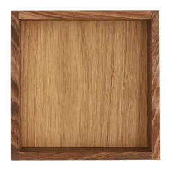 Scandi Living Frascos Y Cajas Decorativas<Caja de almacenamiento Carve 15 cm, Roble teñido oscuro Marrón