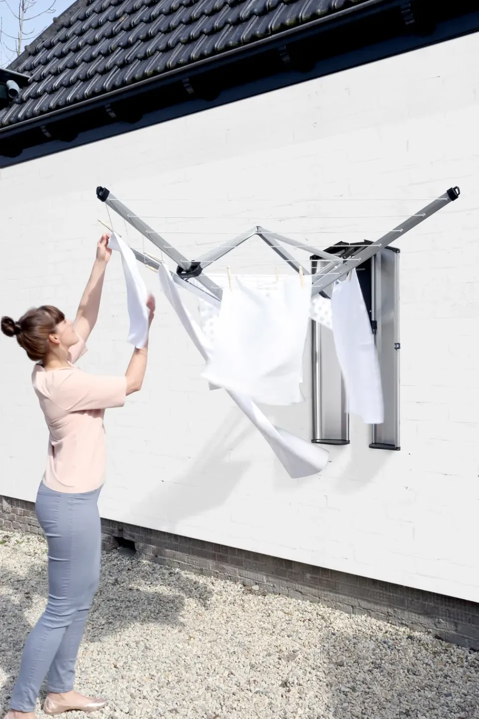 Brabantia Otros Utensilios De Limpieza<Caja de protección/cubierta para tendedero WallFix, Acero cepillado mate Plateado
