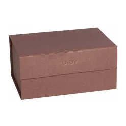 OYOY Caja Hako A5, Dark caramel Marrón New