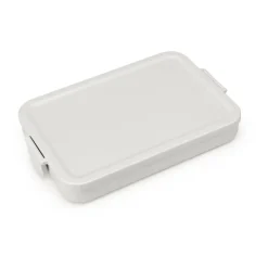 Brabantia Caja para almuerzo Make & Take plana, 1,1 L, claro Gris New