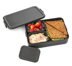 Brabantia Recipientes Para Alimentos<Caja para almuerzo Make & Take Bento grande 2 L, oscuro Gris
