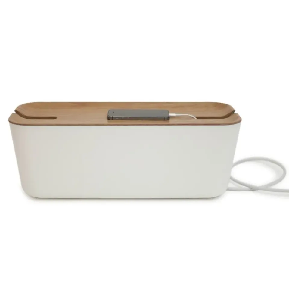 Bosign Otros Accesorios De Iluminación<Caja para cables Cable Organiser XL, tapa impresión madera MarrónBlanco