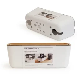 Bosign Otros Accesorios De Iluminación<Caja para cables Cable Organiser XL, tapa impresión madera MarrónBlanco