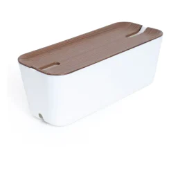 Bosign Otros Accesorios De Iluminación<Caja para cables Cable Organiser XL, decoración de madera oscura MarrónBlanco