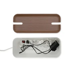 Bosign Otros Accesorios De Iluminación<Caja para cables Cable Organiser XL, decoración de madera oscura MarrónBlanco