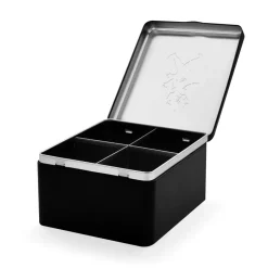 Solstickan Design Botes Y Tarros<Caja para té con compartimentos Solstickan 13,6x15,6 cm, Negro