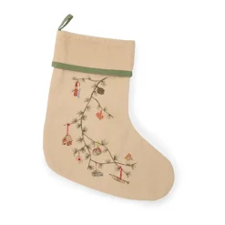Kähler Calcetín de Navidad Hammershøi Christmas, Beige New