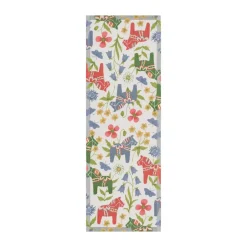 Ekelund Linneväveri Camino de mesa Blomsterhäst 35x100 cm, Multi Online
