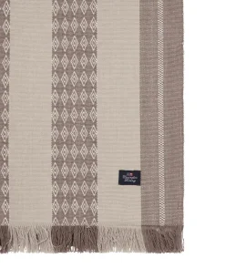 Lexington Camino de mesa Jacquard Striped 50x350 cm, Beige Clearance