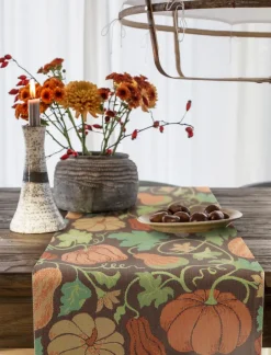 Ekelund Linneväveri Caminos De Mesa|Caminos De Mesa<Camino de mesa Plenty of pumpkin, 35x120 cm Multi