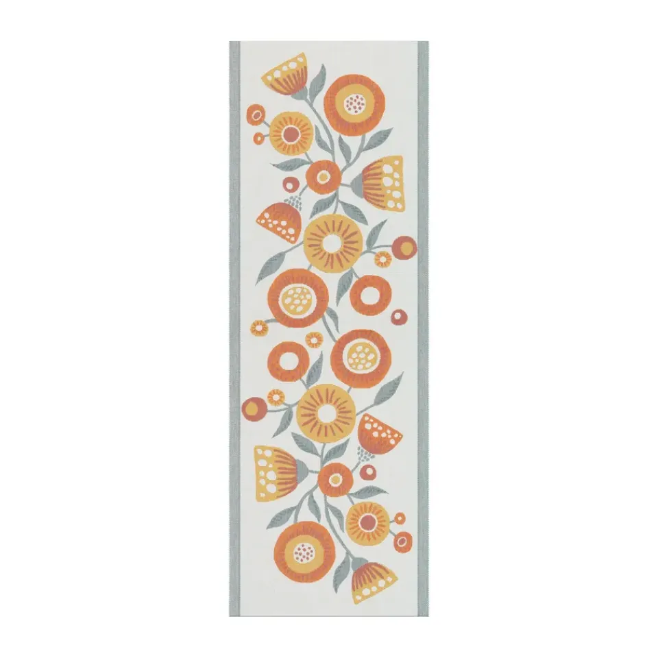 Ekelund Linneväveri Camino de mesa Solblomma, 35x100 cm Amarillo Hot