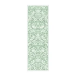 Ekelund Linneväveri Caminos De Mesa|Caminos De Mesa<Camino de mesa Strawberry Thief 50x150 cm, Verde