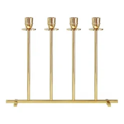 Hilke Collection Candelabro Alto, latón macizo Color dorado